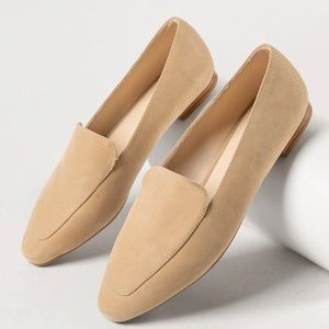 New faux camel nu back slip ons